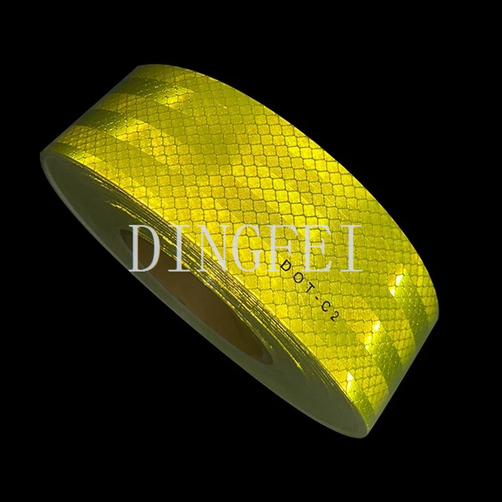 Fluorescent Yellow Reflective Tape For Truck Trailers