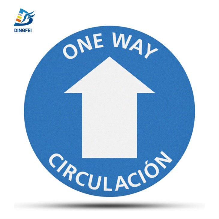 Jednosmjerni reflektirajuća naljepnica za pod