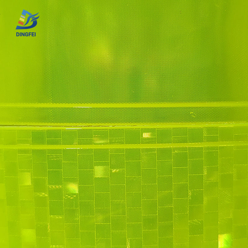 6CM Wide Fluorescent Yellow Reflective PVC Tape for Clothing 8 6CM Wide Fluorescent Yellow Reflective PVC Tape for Clothing 8