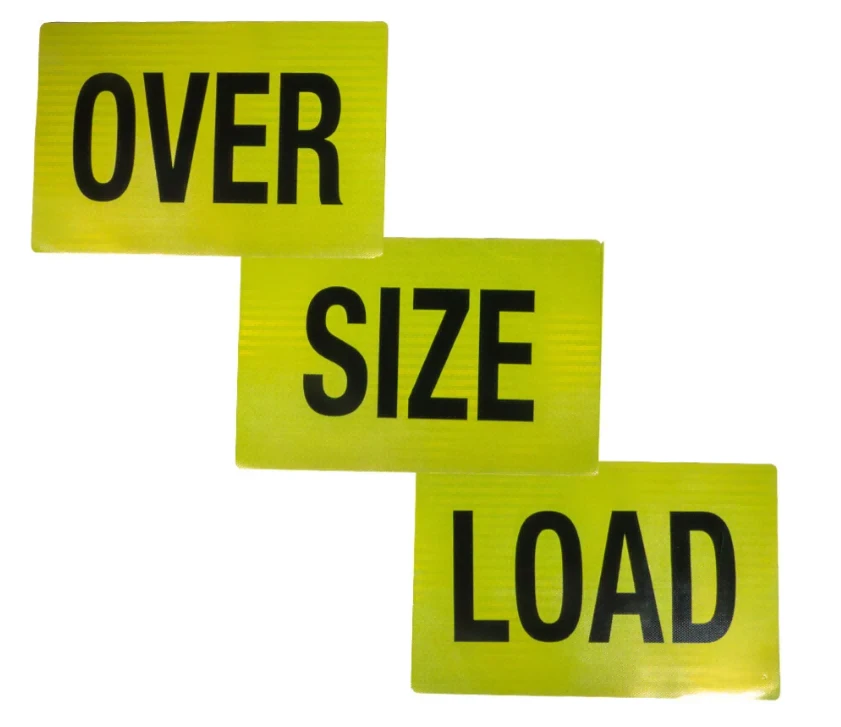 2 x 60 Magnetic Reflective Oversize Load PET Banner - 3 Pcs 51 2 x 60 Magnetic Reflective Oversize Load PET Banner - 3 Pcs 51